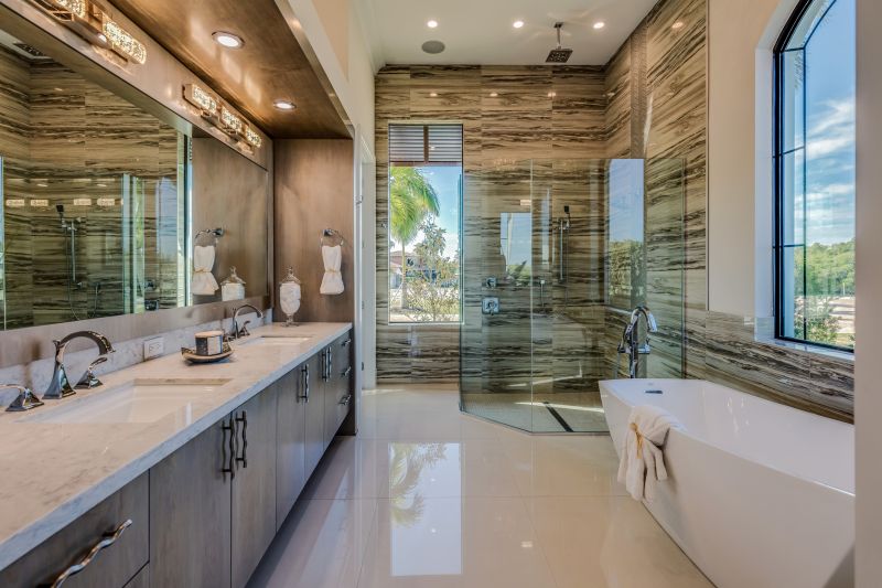 Bathroom with Elegant Tile Work