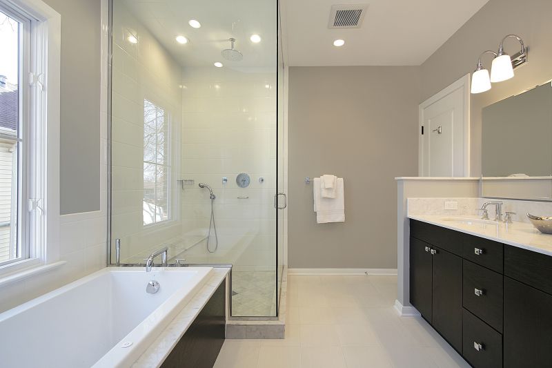 Contemporary Shower with Custom Features